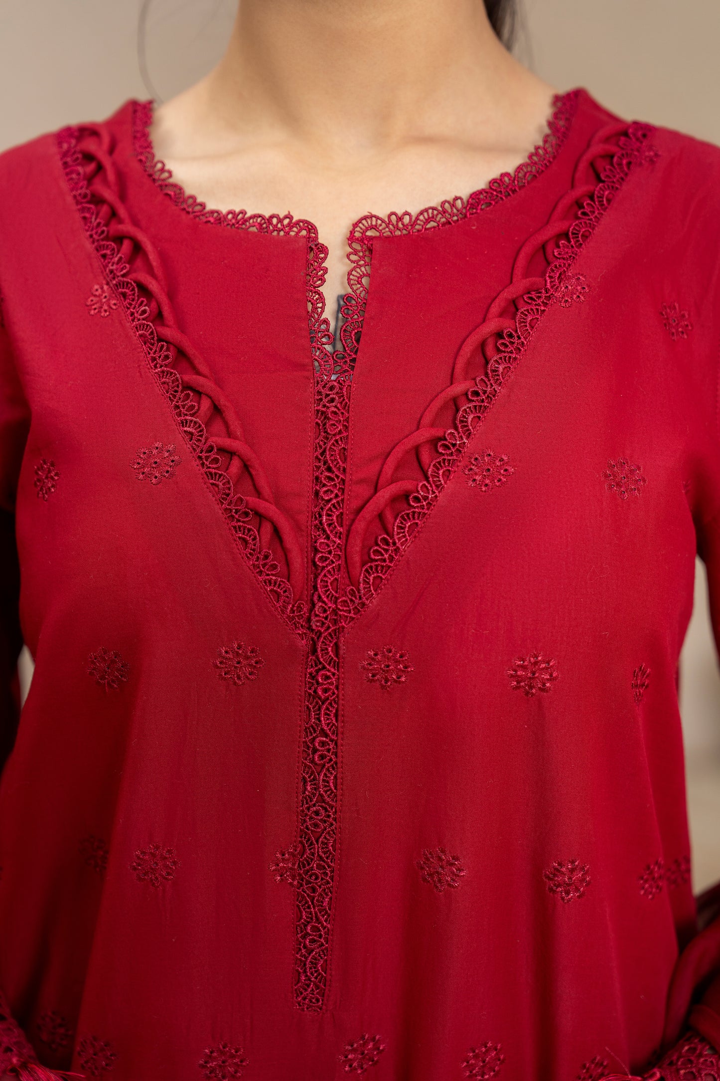FIERY GLOW 3 PIECE EMBROIDERED SUIT | ZM-01