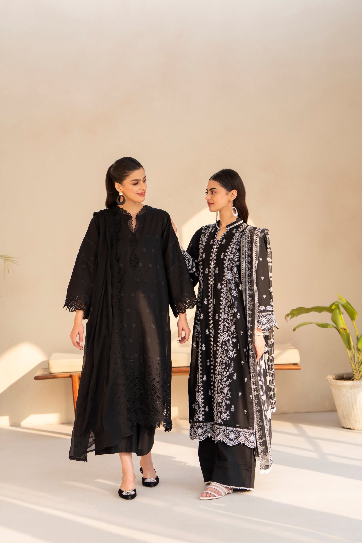 Midnight Black Embroidered 3-Piece Suit | ZM-61