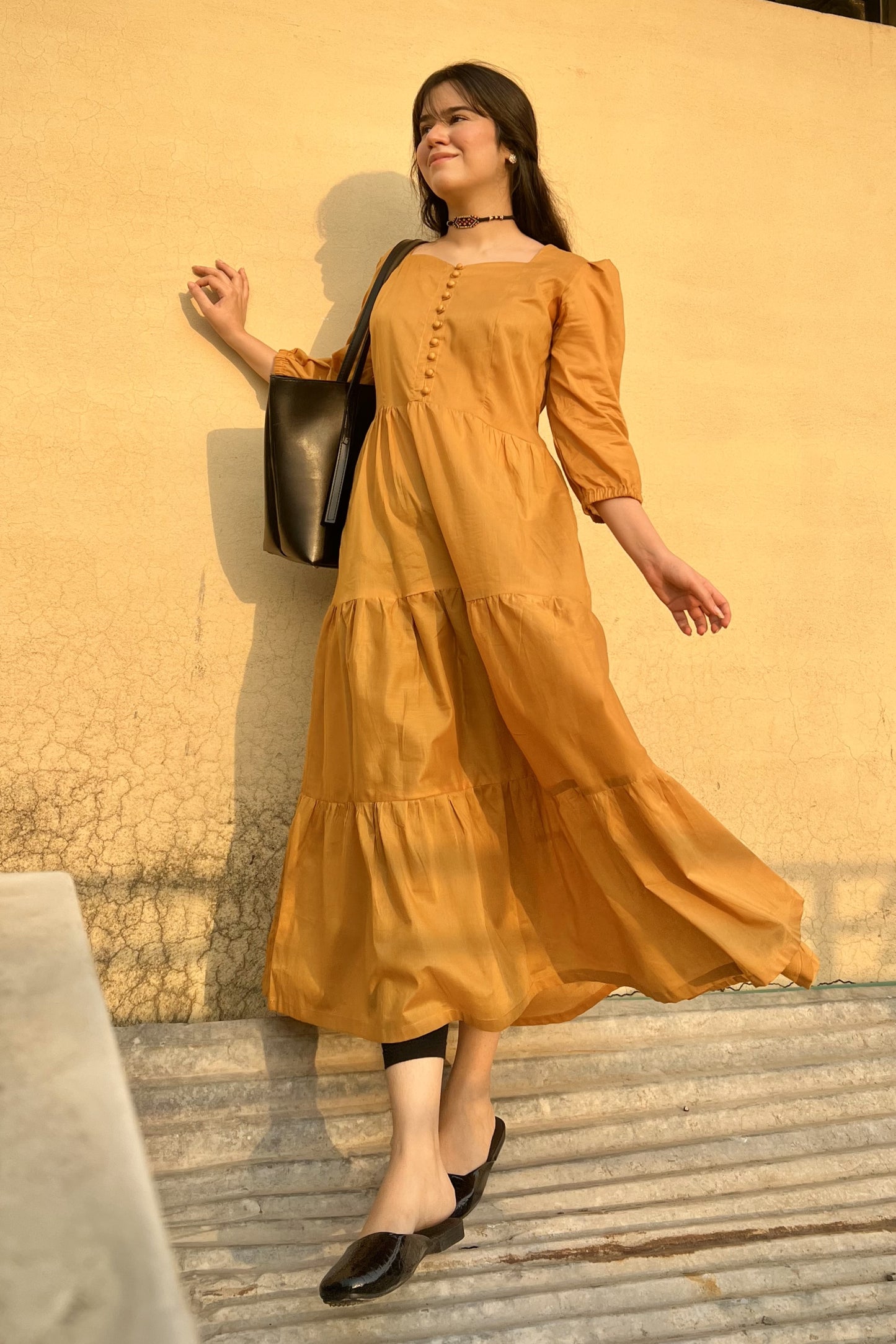 Ethereal Dyed Lawn Tier Dress | ZM-13