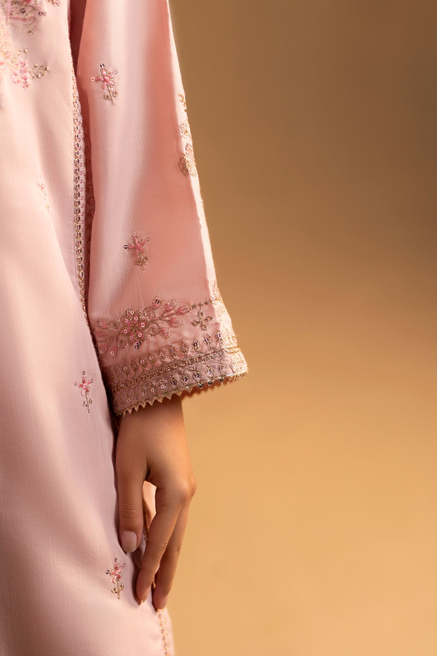 Gul-e-Gulaab Raw Silk 3-Piece Embroidered Suit | ZM-56