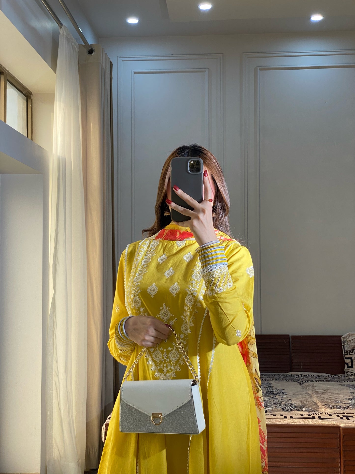 3-Piece Luxury Embroidered Frock | ZM-27