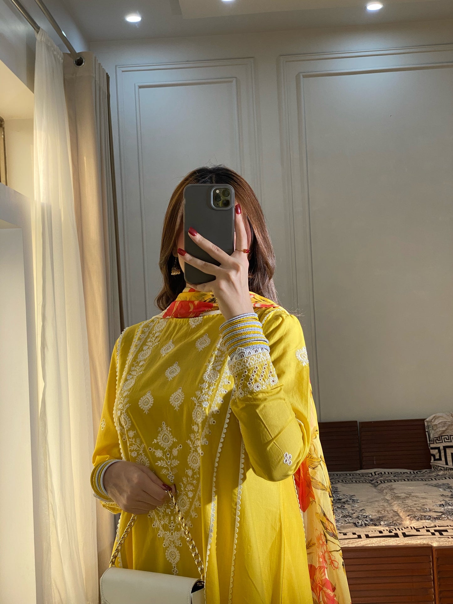 3-Piece Luxury Embroidered Frock | ZM-27
