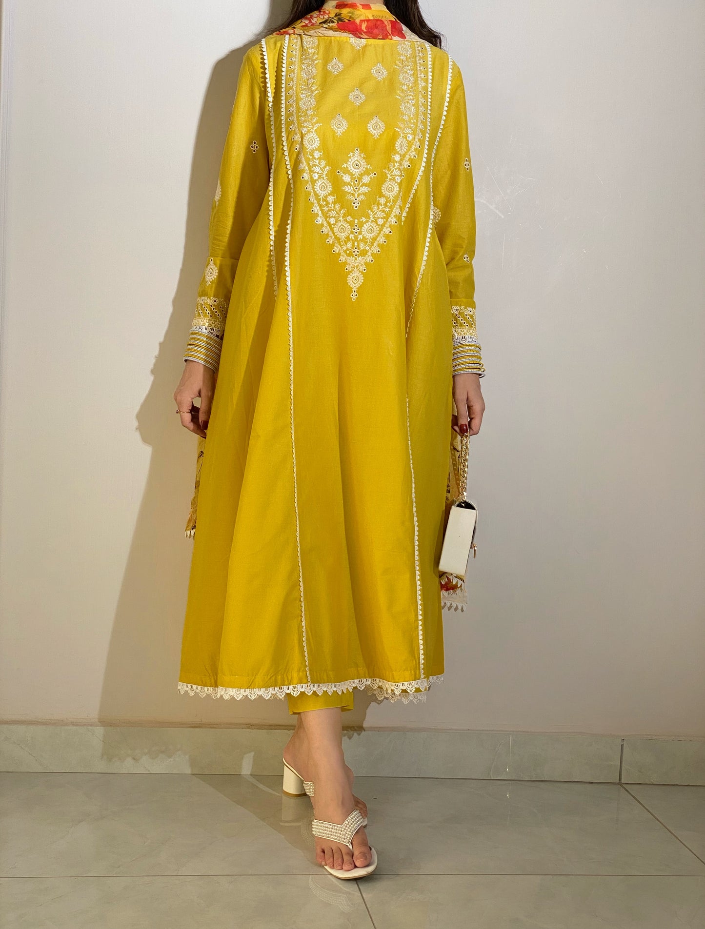 3-Piece Luxury Embroidered Frock | ZM-27