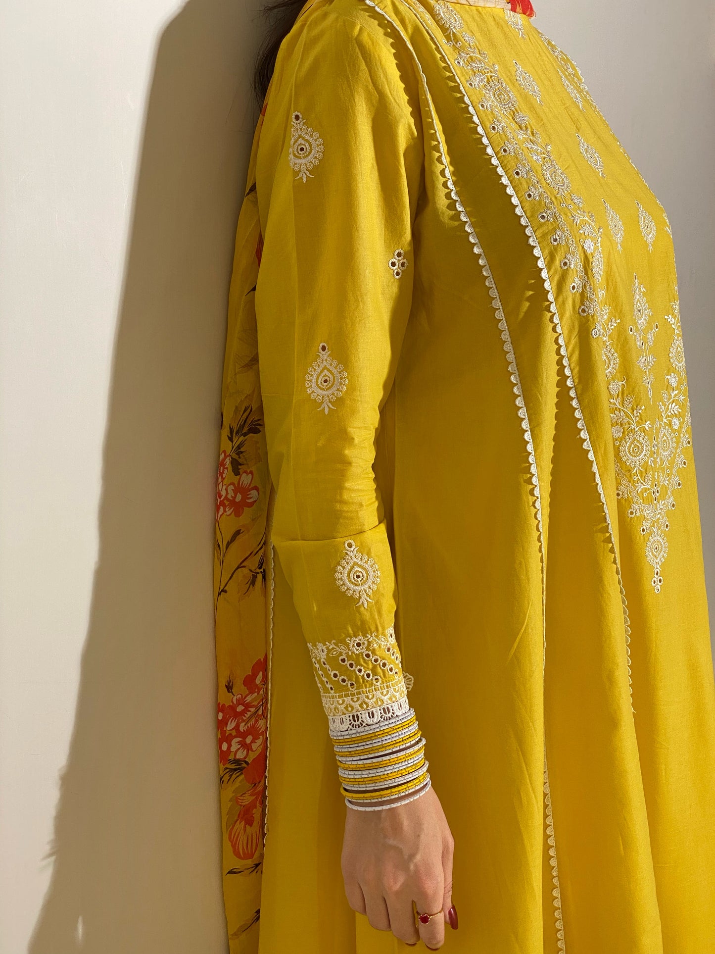 3-Piece Luxury Embroidered Frock | ZM-27