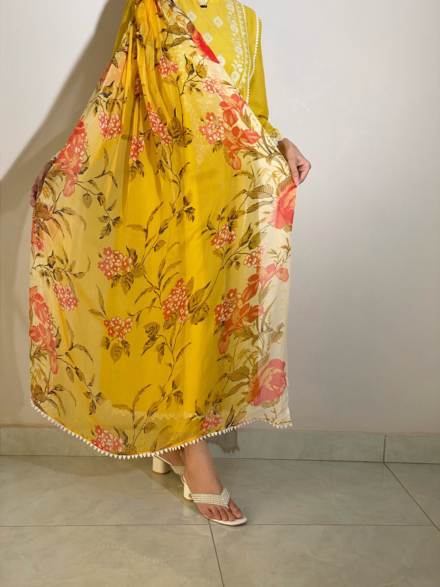 3-Piece Luxury Embroidered Frock | ZM-27
