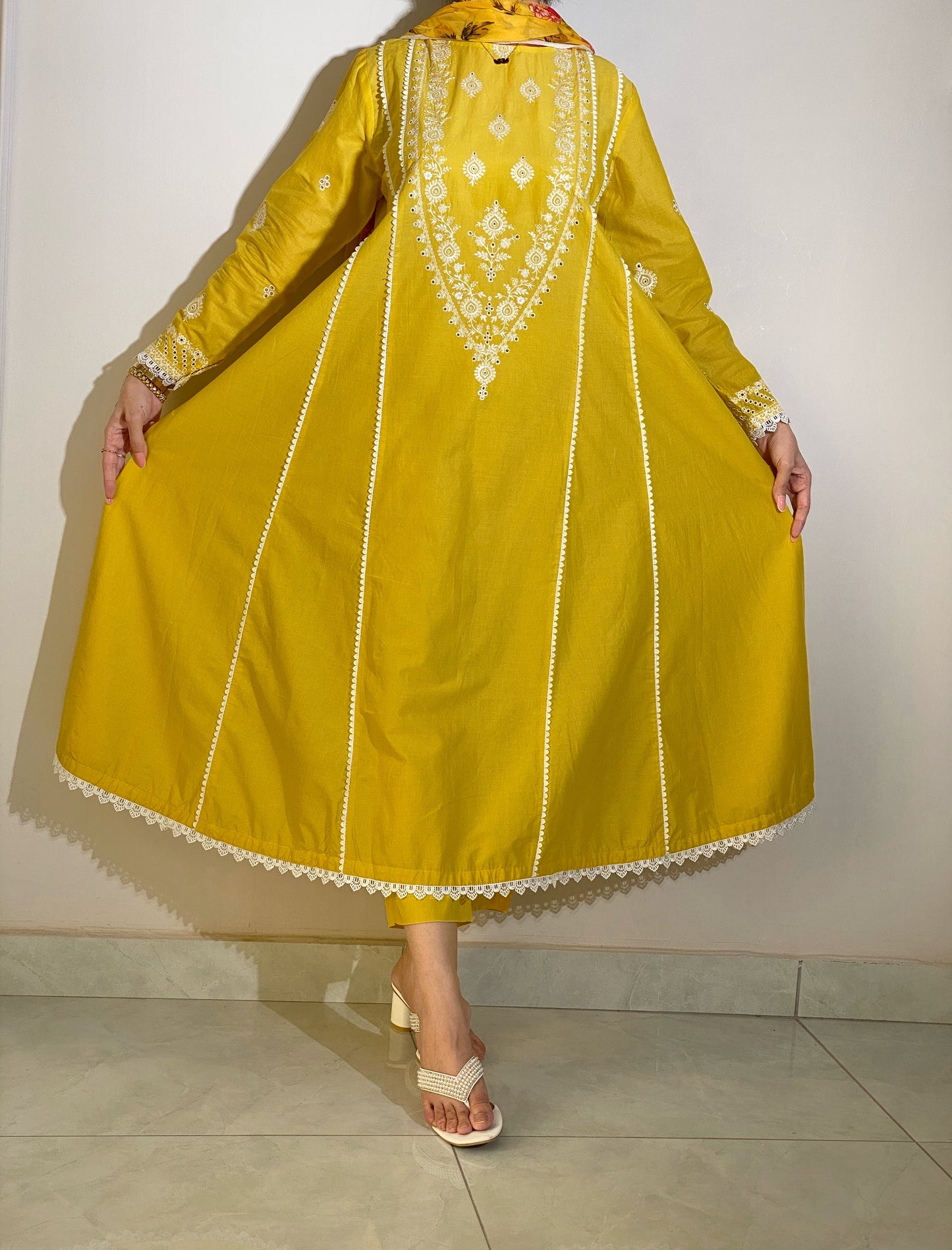 3-Piece Luxury Embroidered Frock | ZM-27