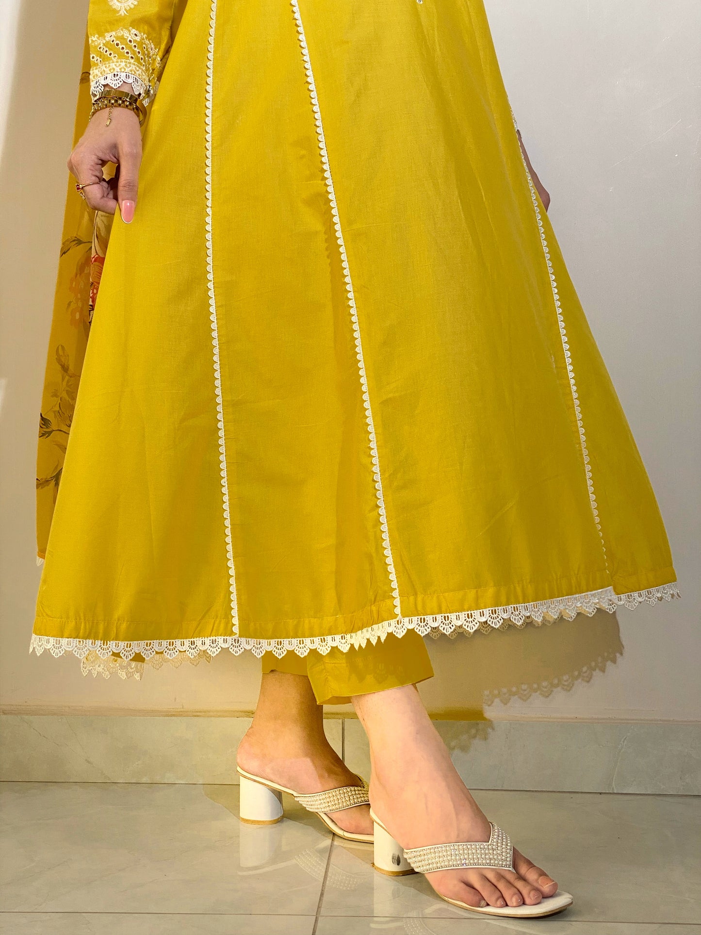 3-Piece Luxury Embroidered Frock | ZM-27