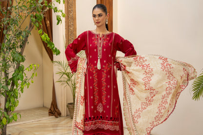 SERAPHINA 3 PIECE EMBROIDERED SUIT | ZM-02