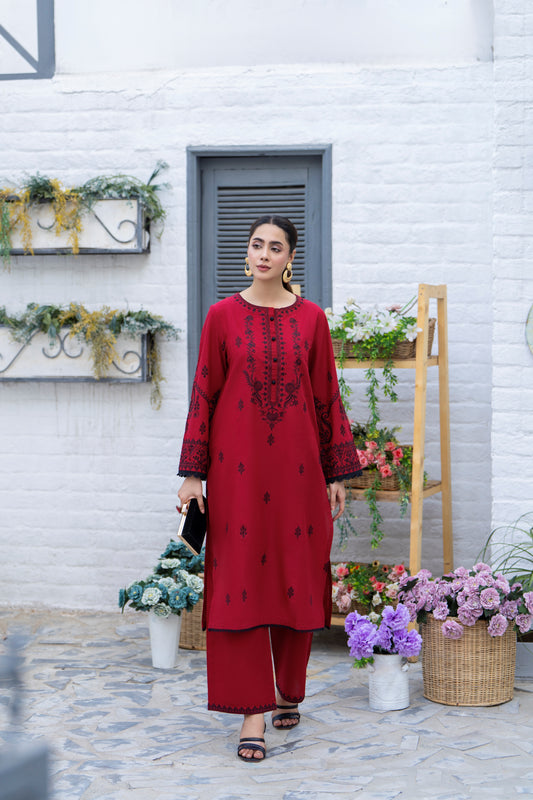 2 PIECE EMBROIDERED SUIT | ZM-25