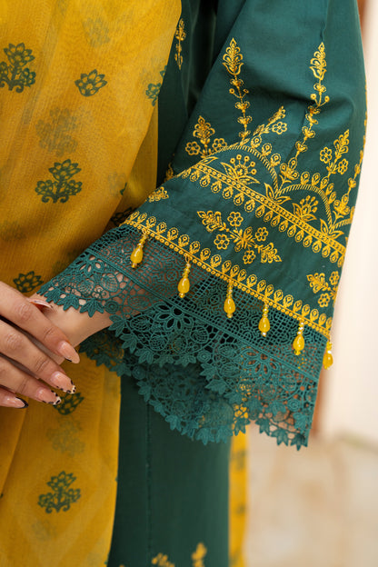 3 PIECE EMBROIDERED SUIT | ZM-03