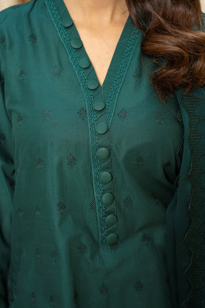 VERDANT 3 PIECE EMBROIDERED SUIT | ZM-07