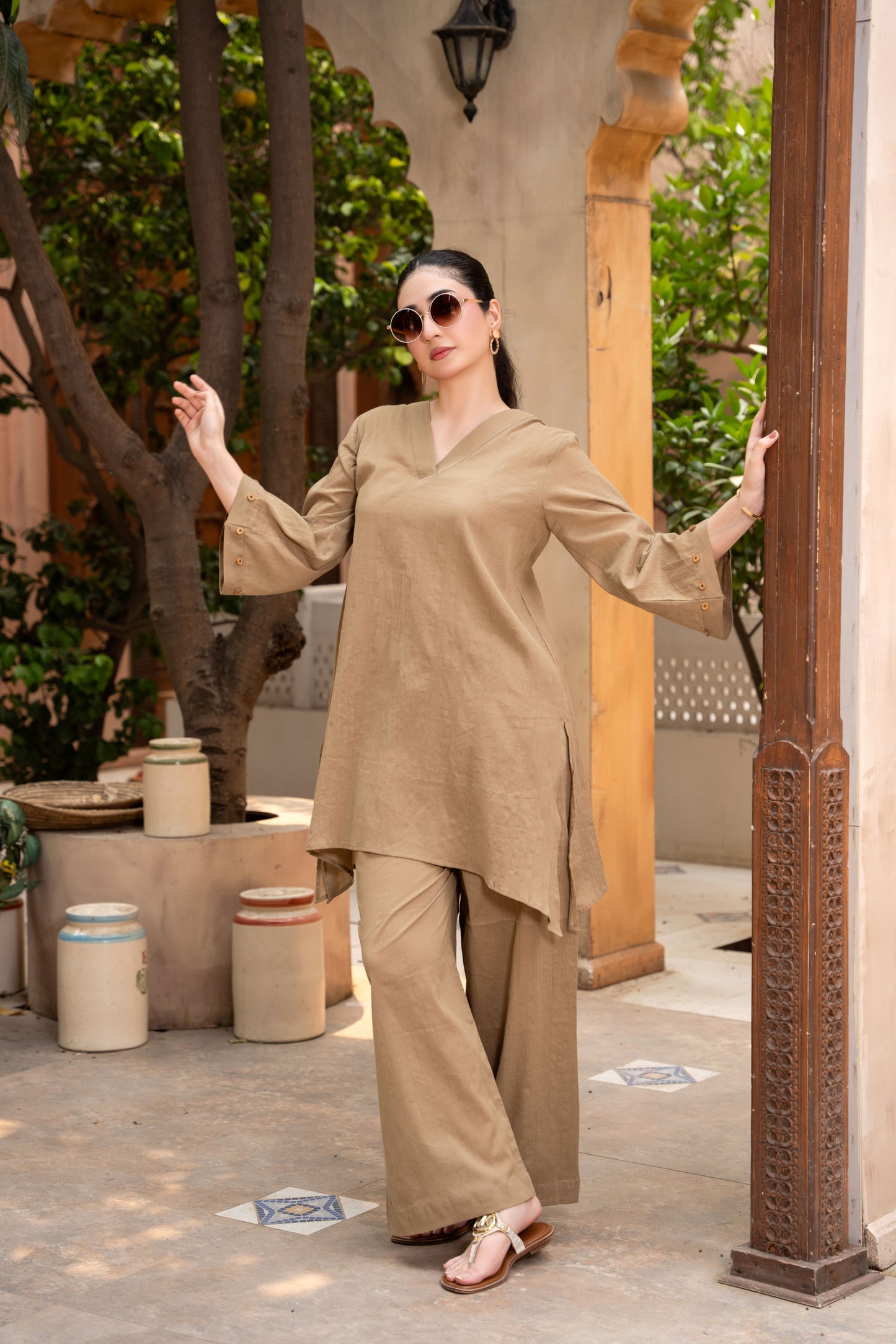 Sandora Beige 2-Piece Suit | ZM-89