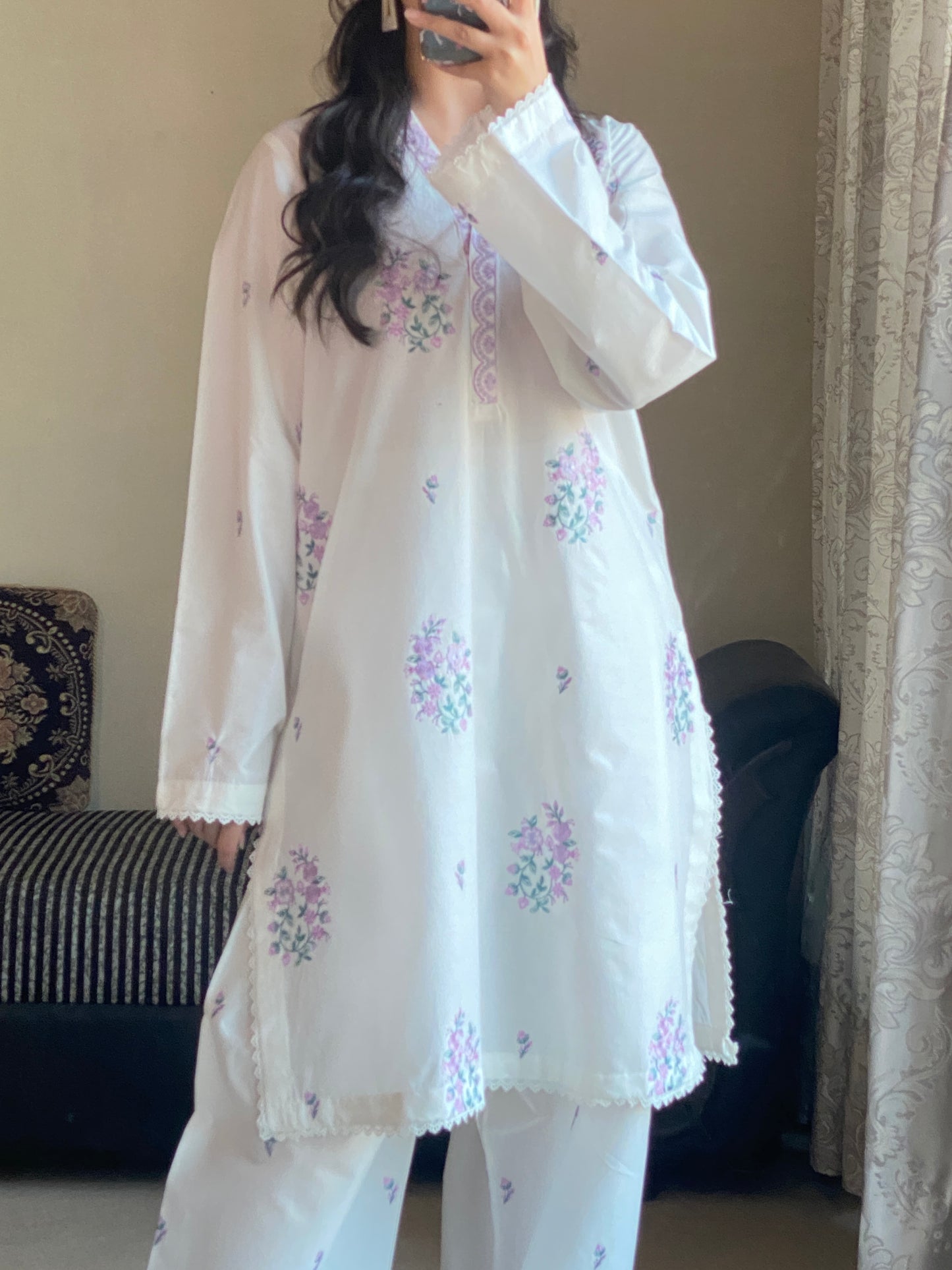2 PIECE EMBROIDERED SUIT | ZM-16