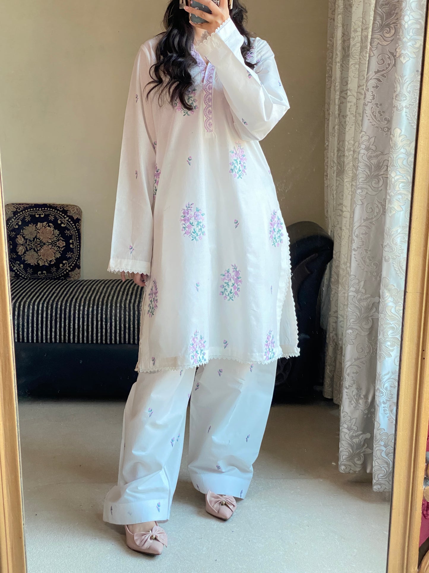 2 PIECE EMBROIDERED SUIT | ZM-16